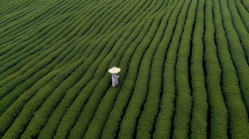自然茶园茶叶采茶人采茶茶园摄影,高清,摄影图,摄影图片,图片大全,摄影图免费下载